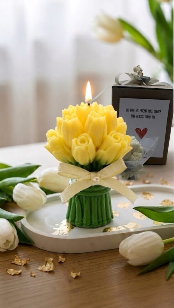 bouquet de velas decorativas Encanto de Tulipanes Encanto de Tulipanes